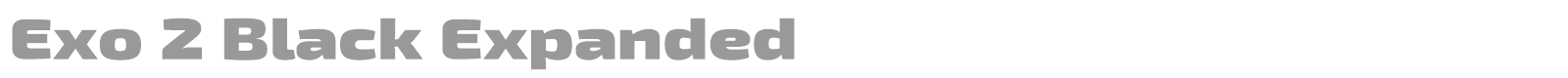 Exo Expanded font preview